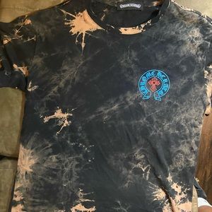 COPY - Tie dye Chome heart short sleeve